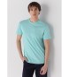 Six Valves Turquoise t-shirt met korte mouwen