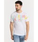 Six Valves Kurzarm-T-Shirt mit weißem Solarpunk-Graffiti