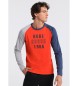 Six Valves T-shirt 132318 Röd, grå, marin
