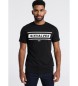 Six Valves Grafisk kortærmet T-shirt Brand sort
