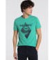 Six Valves T-shirt z grafiką Tropical w kolorze zielonym