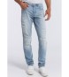 Six Valves Jeans - Smal passform himmelsblå