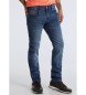 Six Valves Azul Slim Jeans Médio Cross Cross