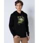 Six Valves Street Art grafisch sweatshirt zwart