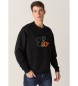 Six Valves Black chenille sweatshirt