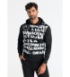 Six Valves Hooded sweatshirt without zip black