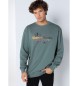 Six Valves Green hoodless sweatshirt