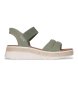 Skechers Sandali slip-in Bobs Sun Ray verde oliva