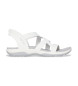 Skechers Sandali slip-in elasticizzati sottili Reggae bianchi