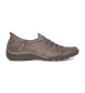 Skechers Brązowe kapcie Breathe Easy Home Body