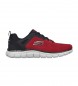 Skechers Track Broader Schuhe rot, schwarz