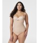 SPANX Canotta compressiva beige sul petto a vista