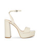 Steve Madden Off-white Lessa shoes -Heel height 10.5cm