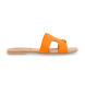 Steve Madden Pomarańczowe skórzane sandały Zarnia
