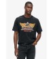 Superdry Camiseta 70s Rock negro