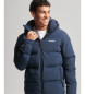 Superdry Boxy blue quilted coat