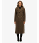 Superdry Brun verdâtre Manteau à poitrine
