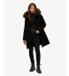 Superdry Fuji Faux Coat czarny