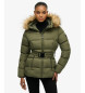 Superdry Zielony płaszcz Fuji