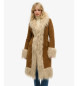 Superdry Brown afghan long coat