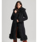 Superdry Long black afghan coat