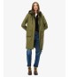 Superdry Zelena podalj?ana jakna s kapuco Hooded Longline Shell