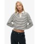 Superdry Polo beige à rayures Rugby