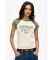 Superdry Wit t-shirt met raglanmouwen