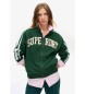 Superdry Bluza Athletic Applq Luźny zamek błyskawiczny zielony