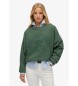 Superdry Sweatshirt Athletic Tonal Applique groen