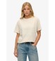 Superdry Athletic Tonal Oversized beige T-shirt