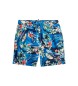 Superdry Recycled Hawaiian print swimming costume blue