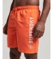 Superdry Badeanzug, 48 cm, mit Applikationen aus orangefarbenem Recyclingmaterial