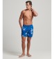 Superdry Hawaiian swimming costume made of blue recycled material