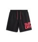 Superdry Sportswear Recycelter Logo-Badeanzug Schwarz