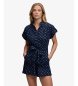 Superdry Utility Playsuit mit Gürtel navy