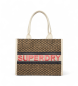 Superdry Luxe bruine tote bag