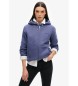 Superdry Borg gevoerd Ziphood sweatshirt paars