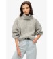 Superdry Pullover aus gebrsteter Rippe grau 