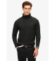 Superdry Maglione collo alto nero spazzolato