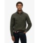 Superdry Jersey de punto trenzado verde