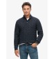 Superdry Navy plaited knitted jumper