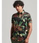 Superdry Camicia hawaiana nera a maniche corte