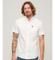 Superdry Biała koszula oxford z krótkim rękawem