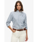 Superdry Ozka srajca oxford modre barve