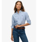 Superdry Ozka srajca oxford modre barve