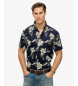 Superdry Blaues Hemd mit Hawaii-Print