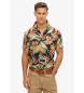 Superdry Marineblaues Hemd mit Hawaii-Print