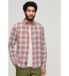 Superdry Vintage red, white checked shirt