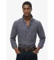 Superdry Camisa de linho de férias cinzenta